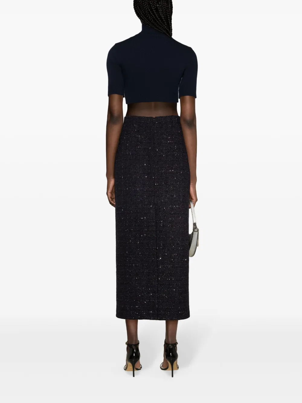 Valentino Garavani VLogo top van scheerwol Blauw