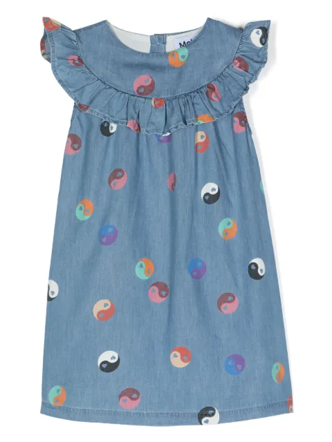 Molo ruffled organic cotton dress