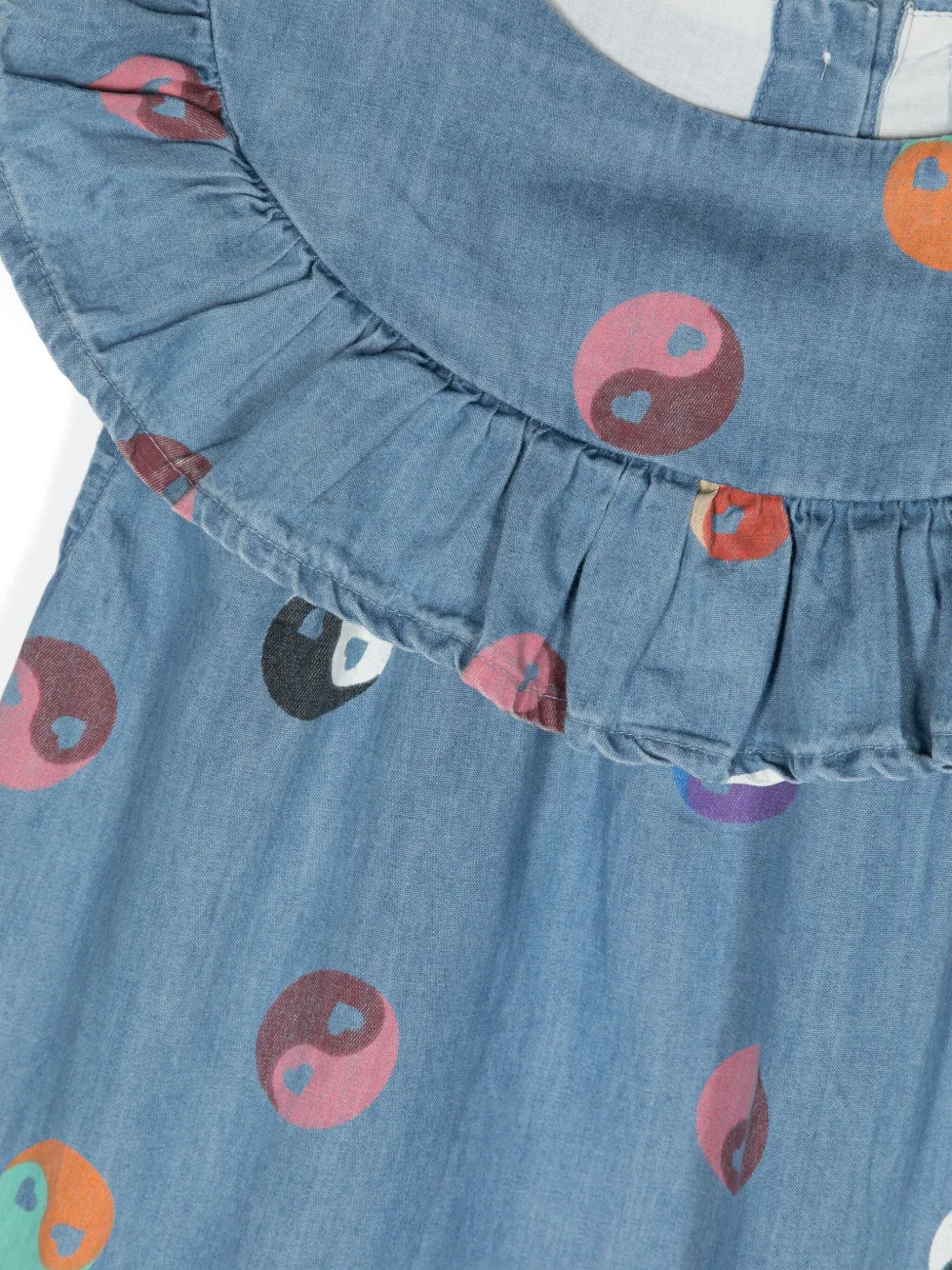 Molo Geribbelde jurk Blauw