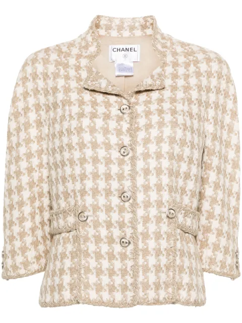 CHANEL Pre-Owned veste à simple boutonnage (2008)