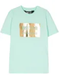 Just Cavalli embossed-logo cotton T-shirt - Green