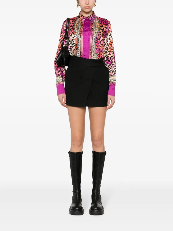 Just Cavalli logo-print long-sleeve Shirt | Pink | FARFETCH