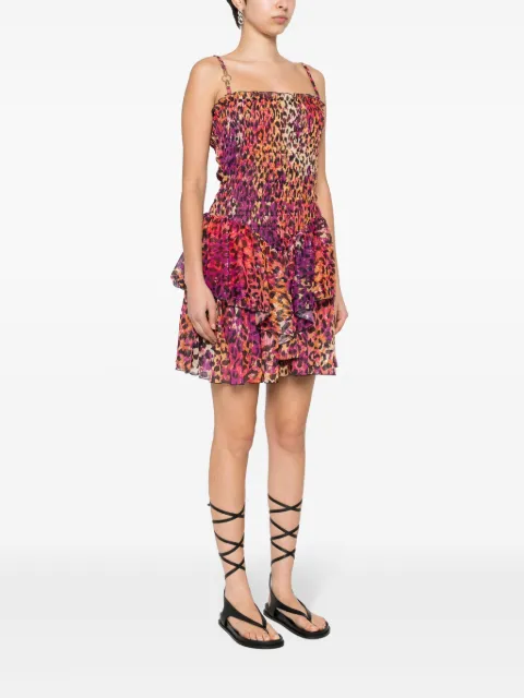 Just Cavalli layered leopard-print mini dress 76PAO914NS377 - 2
