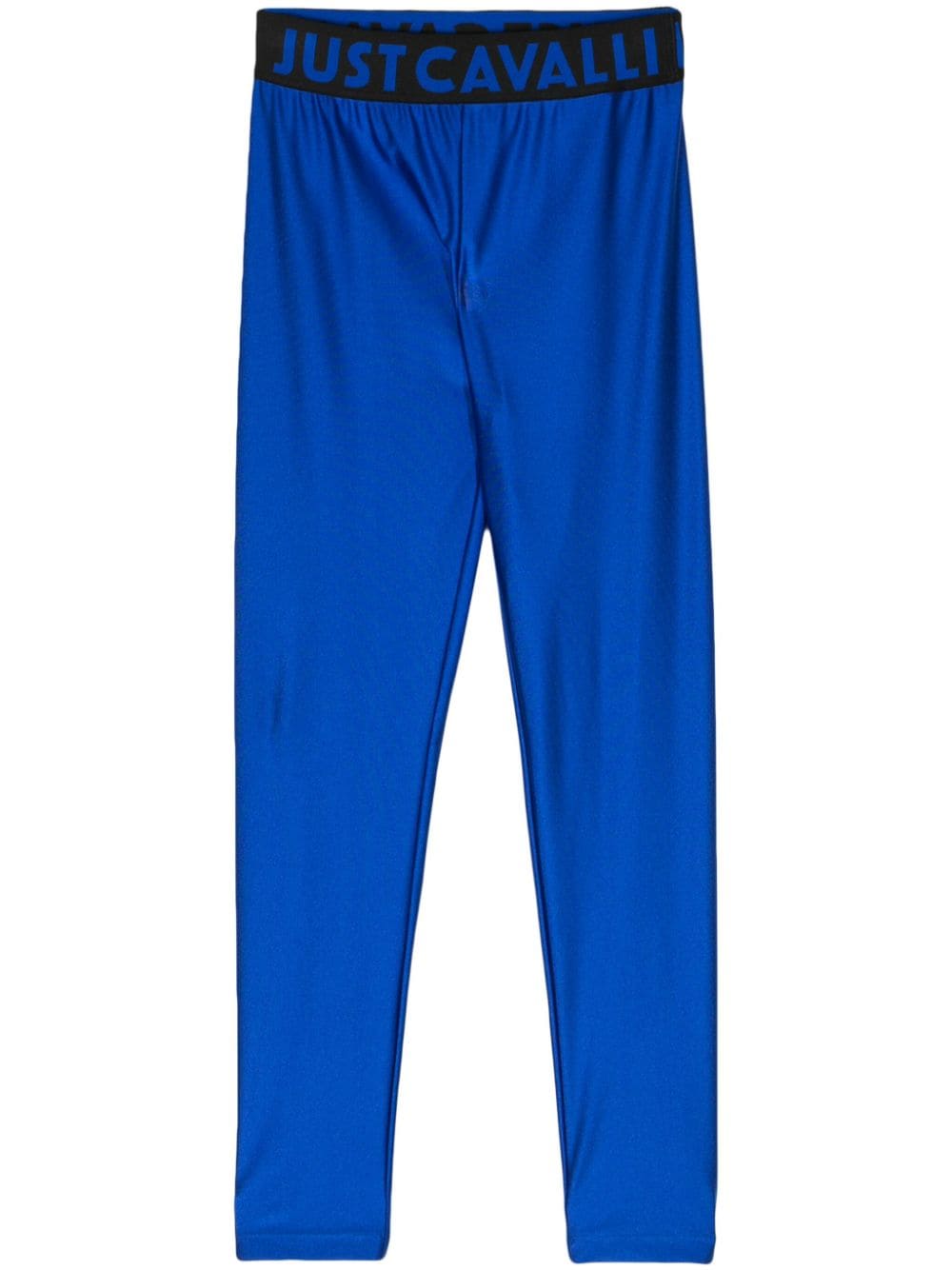 Just Cavalli logo-print leggins - Blu