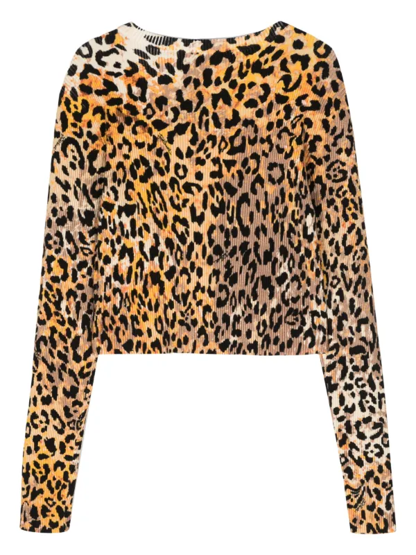 Just Cavalli アニマルパターン ニットトップ | ブラウン | FARFETCH JP