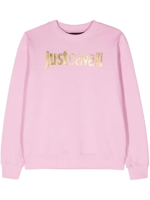 Just Cavalli sudadera con logo estampado
