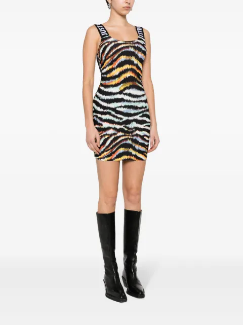 Just Cavalli ikat-print jersey mini dress 76PAO9B0JS257 - 2
