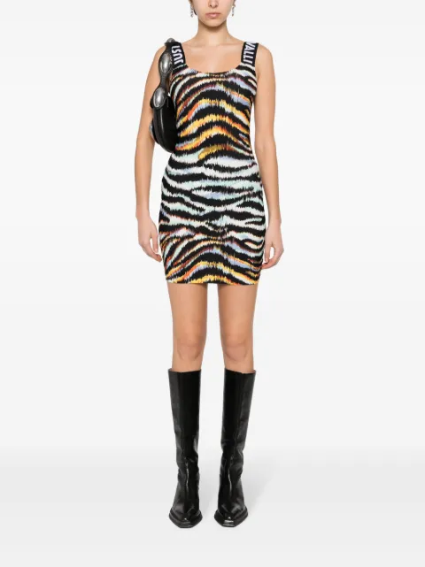 Just Cavalli ikat-print jersey mini dress 76PAO9B0JS257 - 1