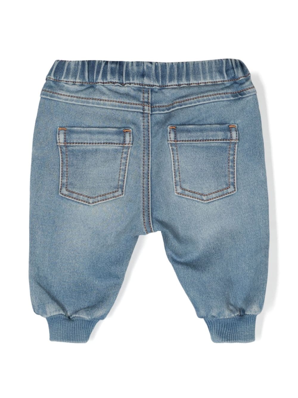 Moschino Kids Jeans met teddybeerpatch Blauw