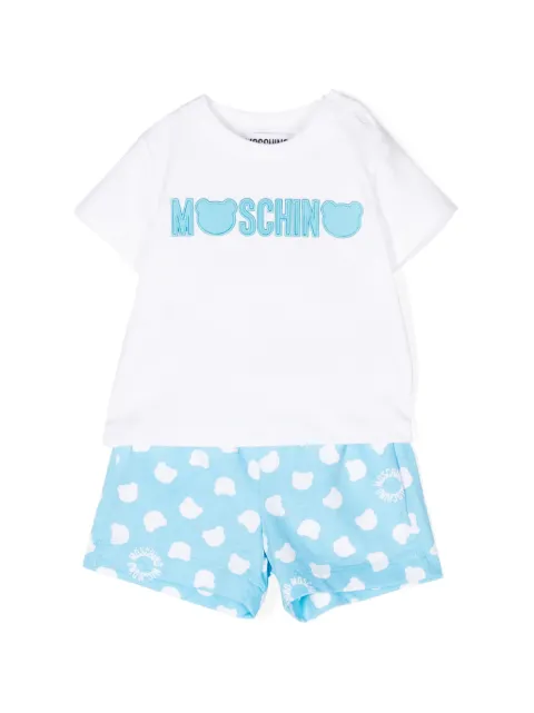 Moschino Kids ensemble à design bicolore