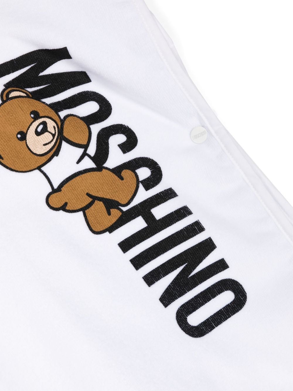 Shop Moschino Logo-print Cotton Top In White