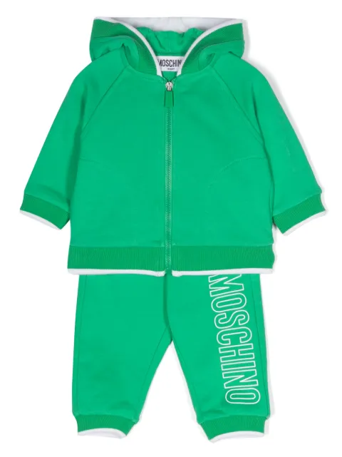 Moschino Kids logo-print cotton tracksuit set
