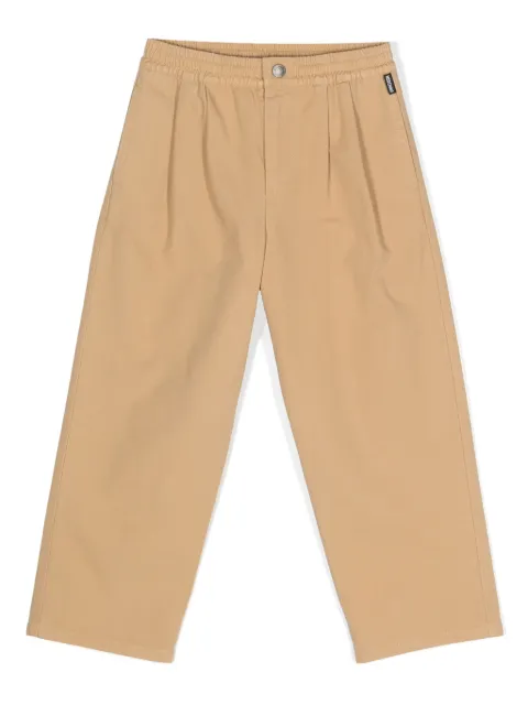 Moschino Kids Calça cenoura com pregas