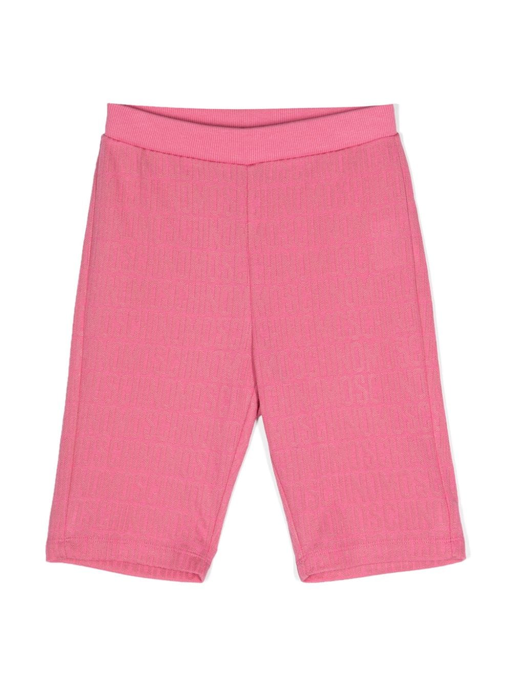 Moschino Kids Shorts met jacquard logo Roze