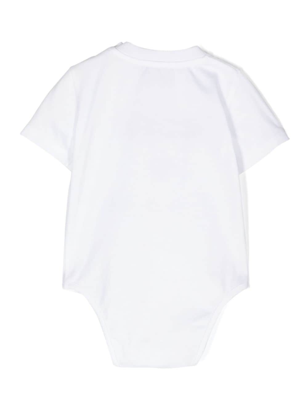Image 2 of Moschino Kids embroidered-logo cotton body