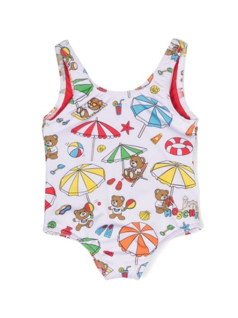 Moschino Kids Teddy Bear-print swimsuit 