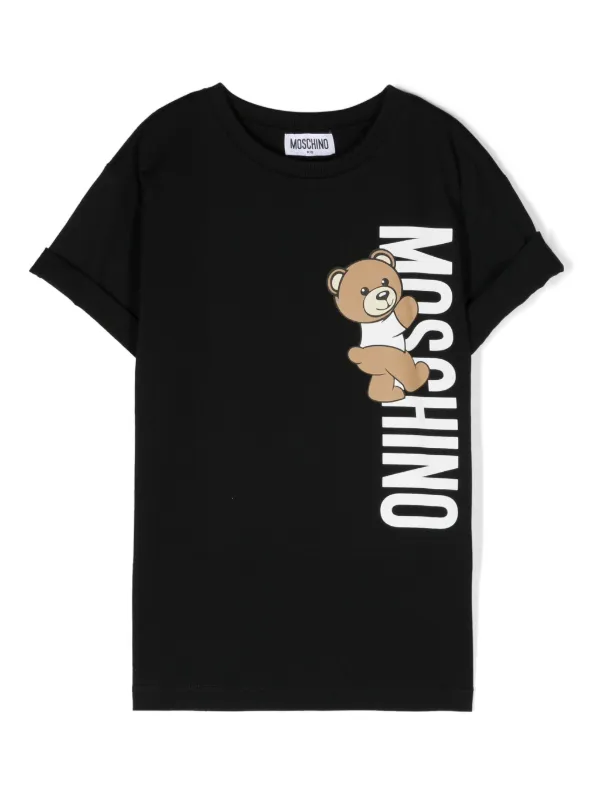 Moschino teddy logo print t shirt on sale