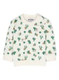 Moschino Kids Teddy-Bear-motif cotton sweatshirt - White