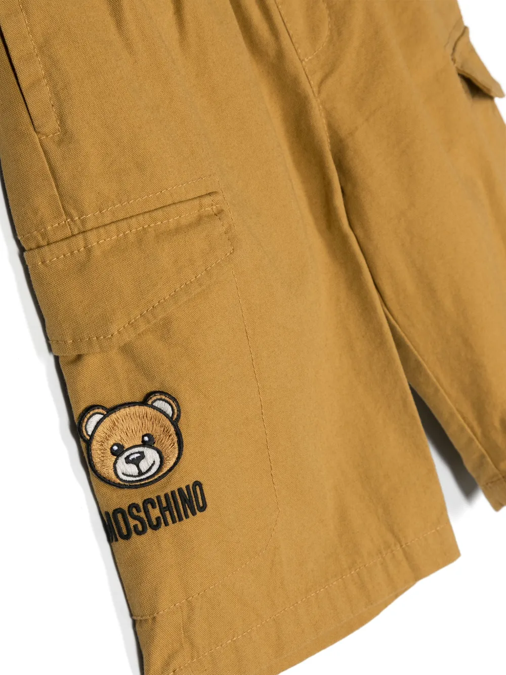 Moschino Kids Shorts met teddybeerprint Beige