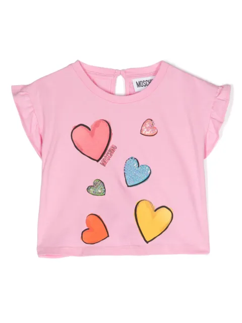 Moschino Kids sequin embellishment T-shirt