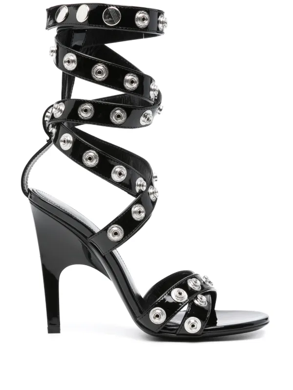 The Attico Cosmic Sandals in Black