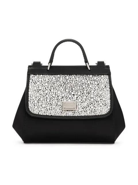 Dolce & Gabbana Kids Mini Sicily crystal-embellished bag