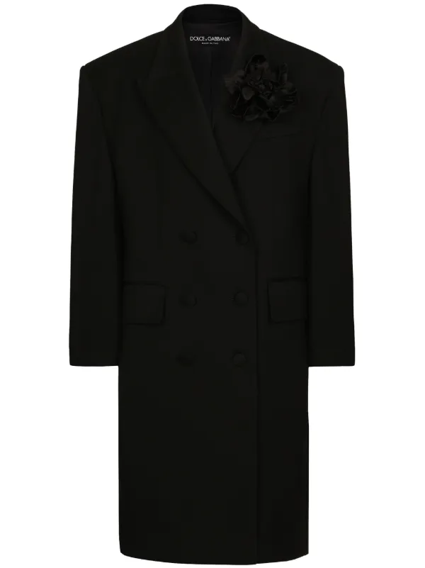 Dolce & Gabbana フローラル コート | ブラック | FARFETCH JP