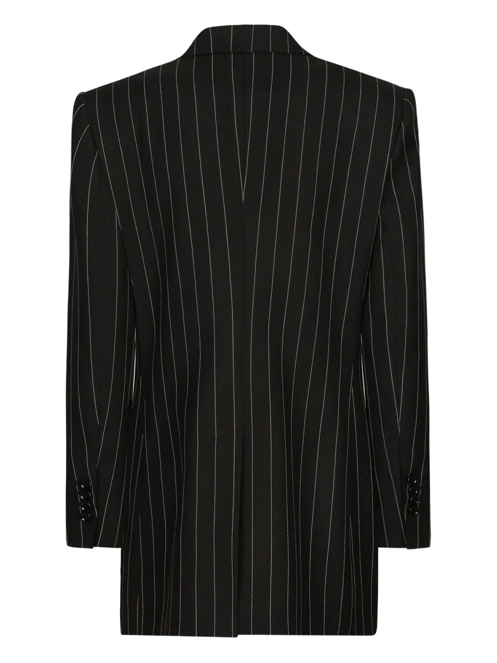 Dolce & Gabbana pinstripe padded-shoulder blazer Zwart