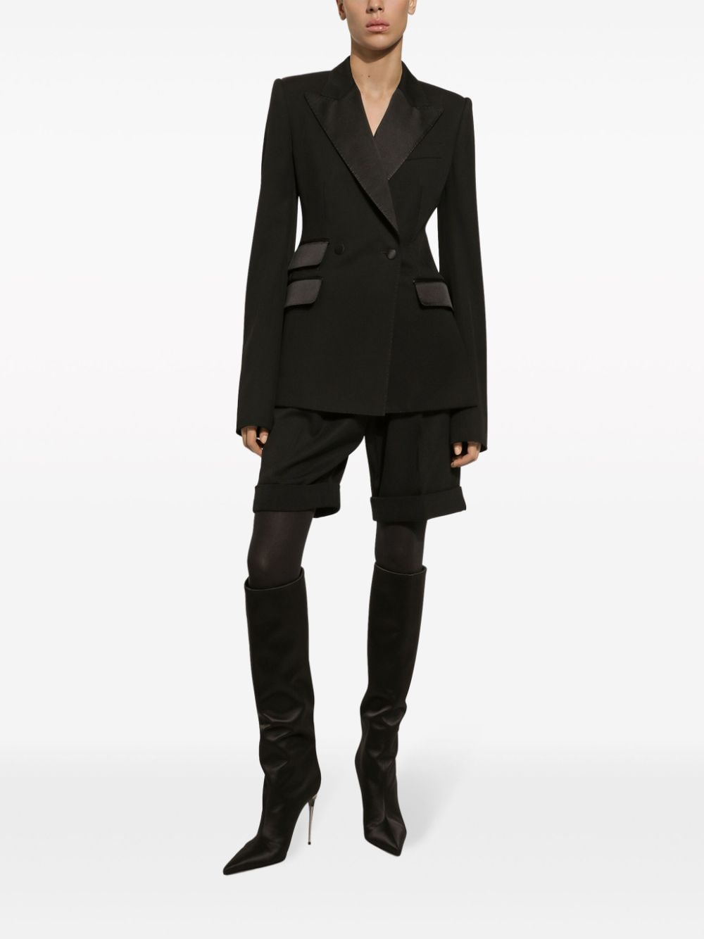 Dolce & Gabbana Turlignton blazer met dubbele rij knopen Zwart