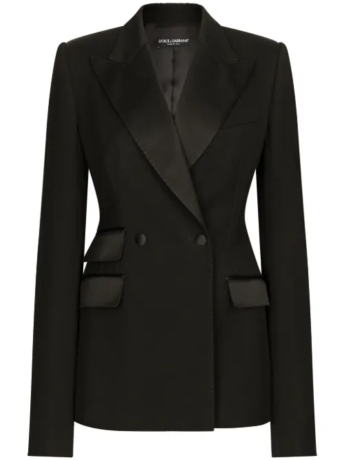 Blazer Turlignton à boutonnière croisée - Dolce & Gabbana - Modalova