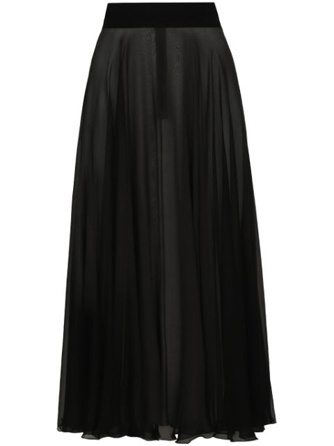 Dolce & Gabbana silk chiffon pleated midi skirt Women