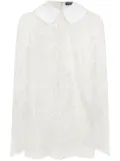 Dolce & Gabbana Peter Pan collar lace minidress - White