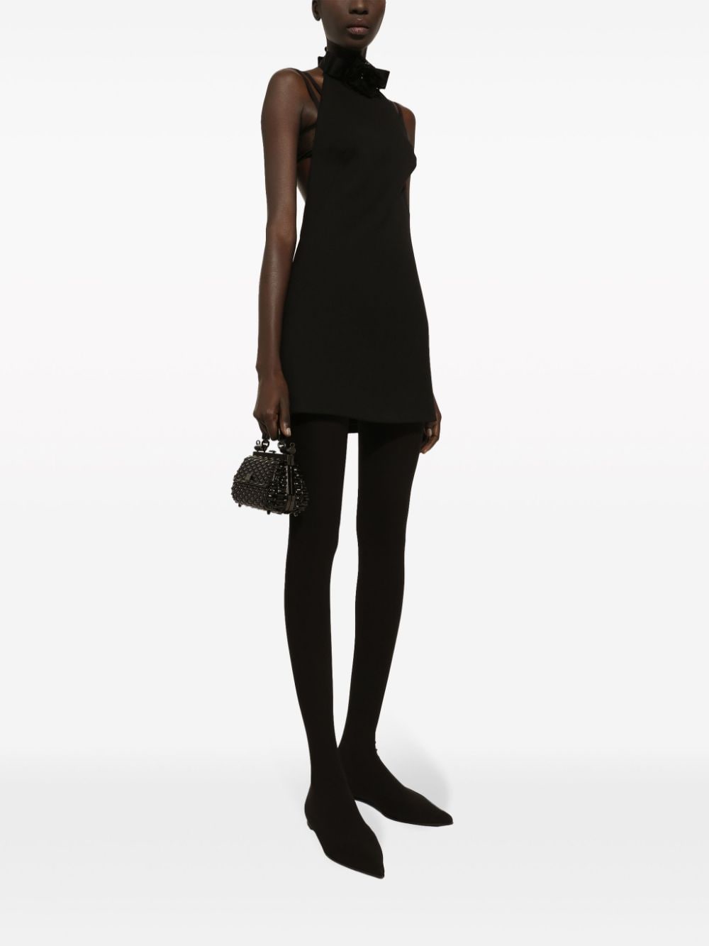 Dolce & Gabbana Mouwloze mini-jurk Zwart