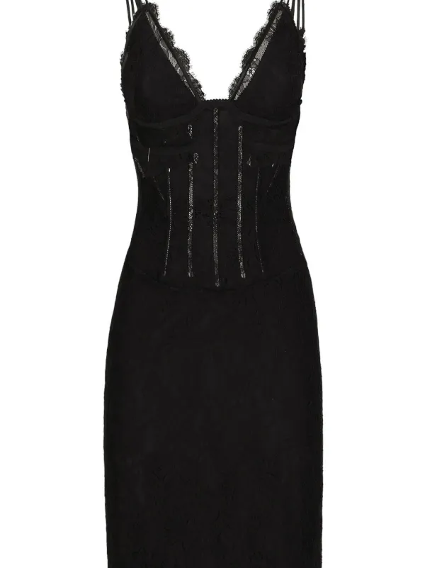 Dolce & Gabbana Lace Slip Dress - Black Dolce & Gabbana Lace Slip Dress - Black