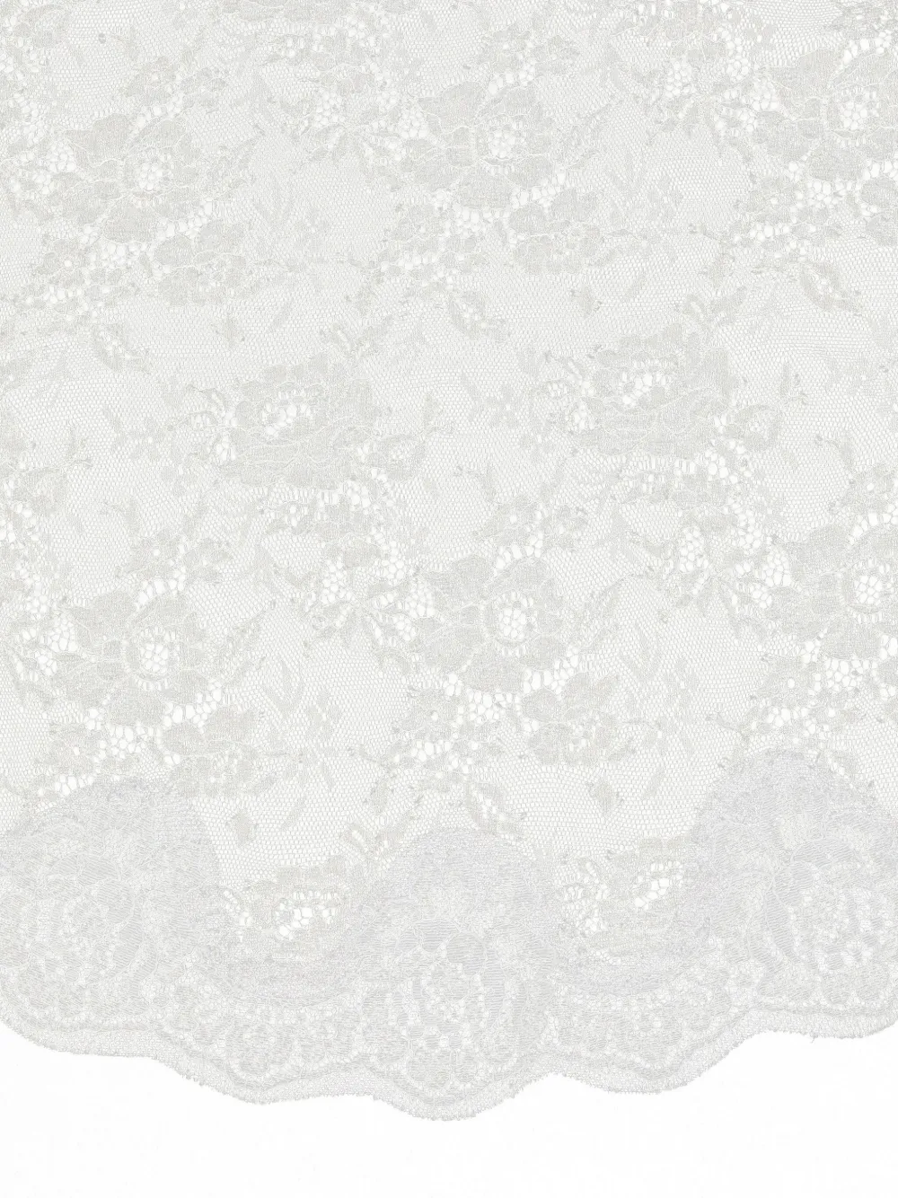 Dolce & Gabbana Sjaal met bloemenkant Wit