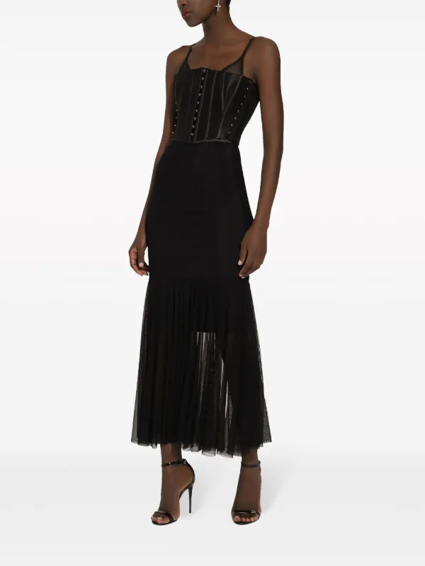 Dolce & Gabbana lace-detail Sheer Bodysuit | Black | FARFETCH