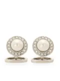 Dolce & Gabbana embellished dome cufflinks - Silver