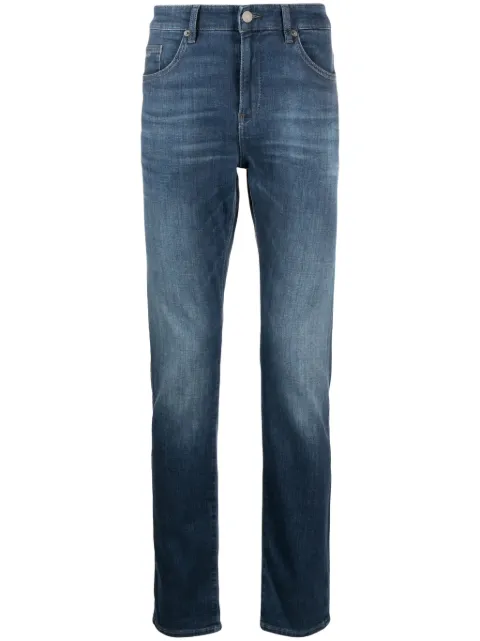 BOSS mid-rise straight-leg jeans 