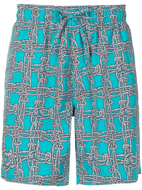 Short de bain à imprimé nœud - Amir Slama - Modalova