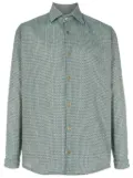 Amir Slama logo-engraved jacquard shirt - Green