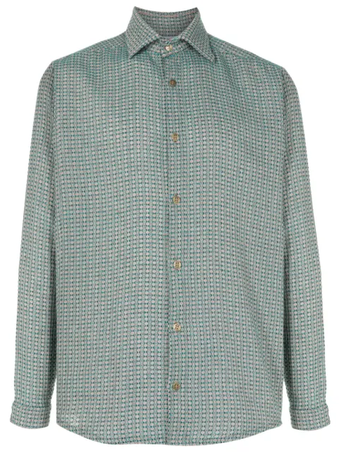 Amir Slama logo-engraved jacquard shirt