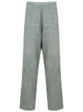 Amir Slama cropped straight-leg trousers - Green