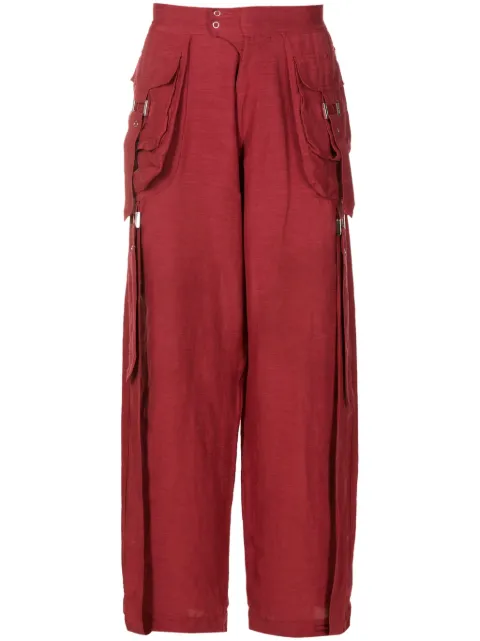 Amir Slama wide-leg cargo trousers