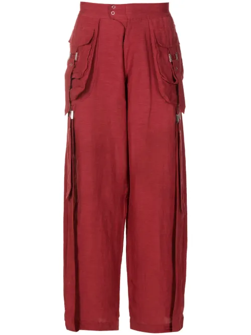 Pantalon ample à poches cargo - Amir Slama - Modalova