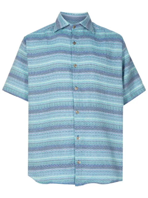 Amir Slama logo-engraved jacquard shirt