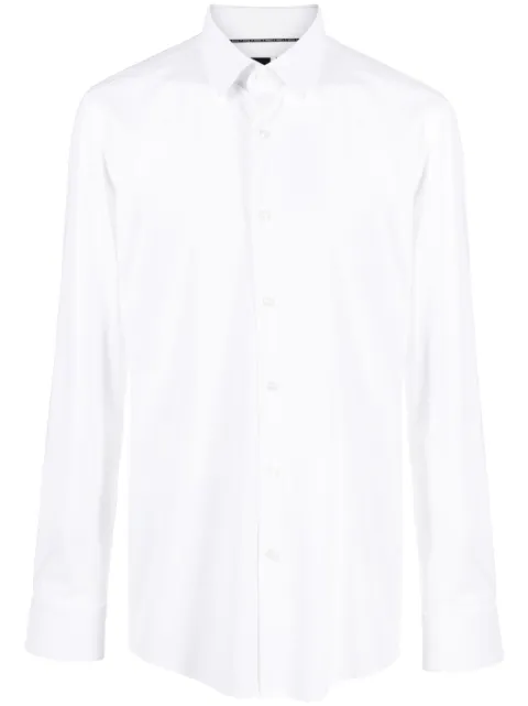 BOSS camisa manga larga con cuello de pico