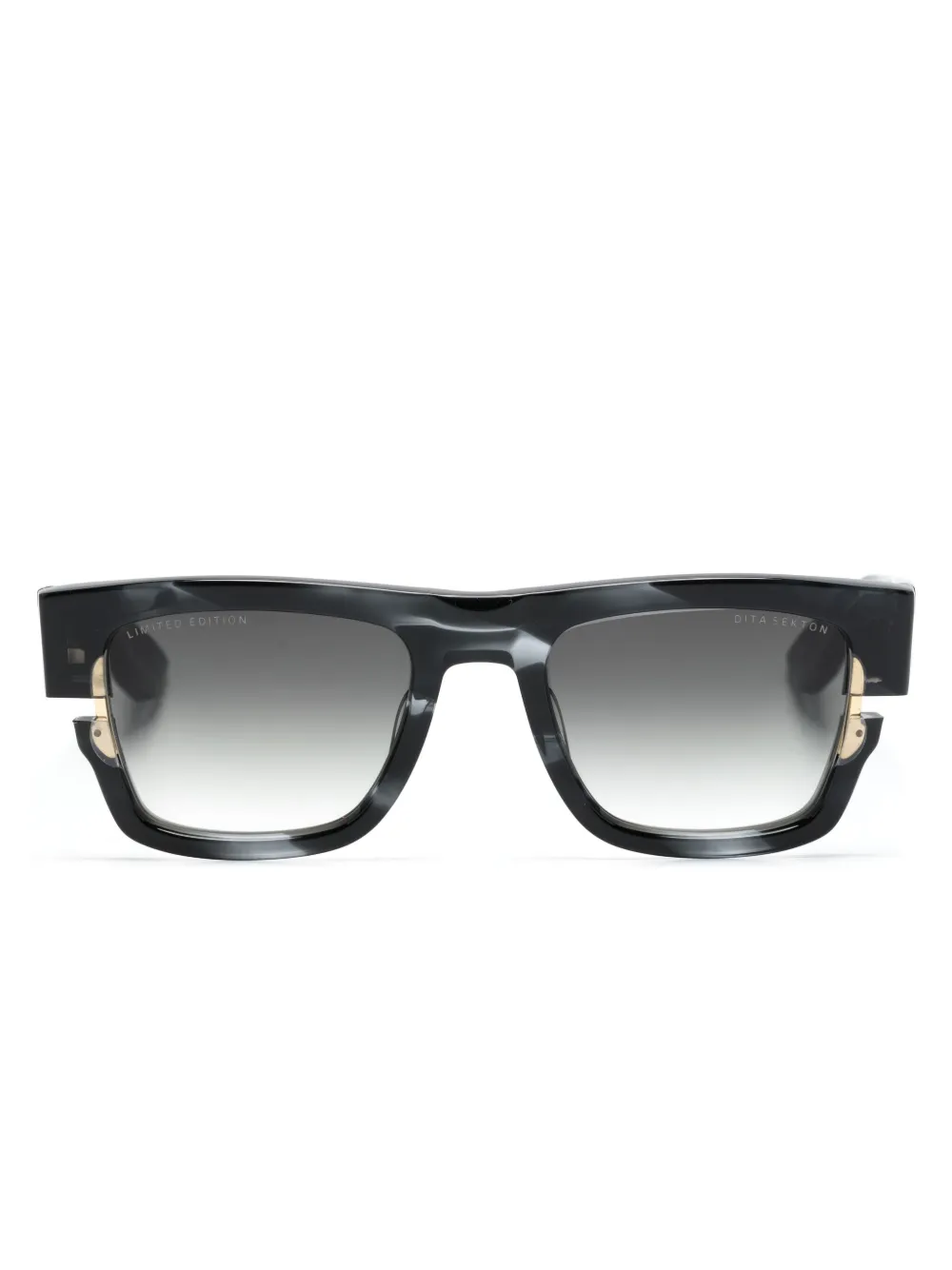 Dita Eyewear Zonnebril met vierkant montuur Zwart