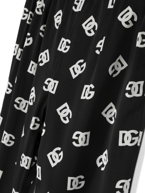 Dolce & Gabbana Kids logo-print silk-blend Leggings - Farfetch