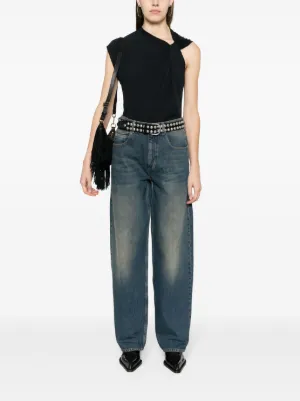 ISABEL MARANT ナデージ ストレートレッグ ジーンズ ISABEL MARANT Joanny ストレートジーンズ | ブルー | FARFETCH JP