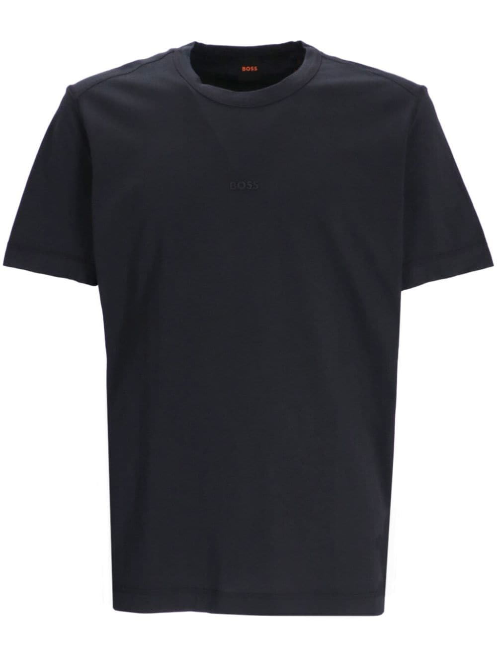 BOSS Katoenen T-shirt met gebleekt effect Zwart